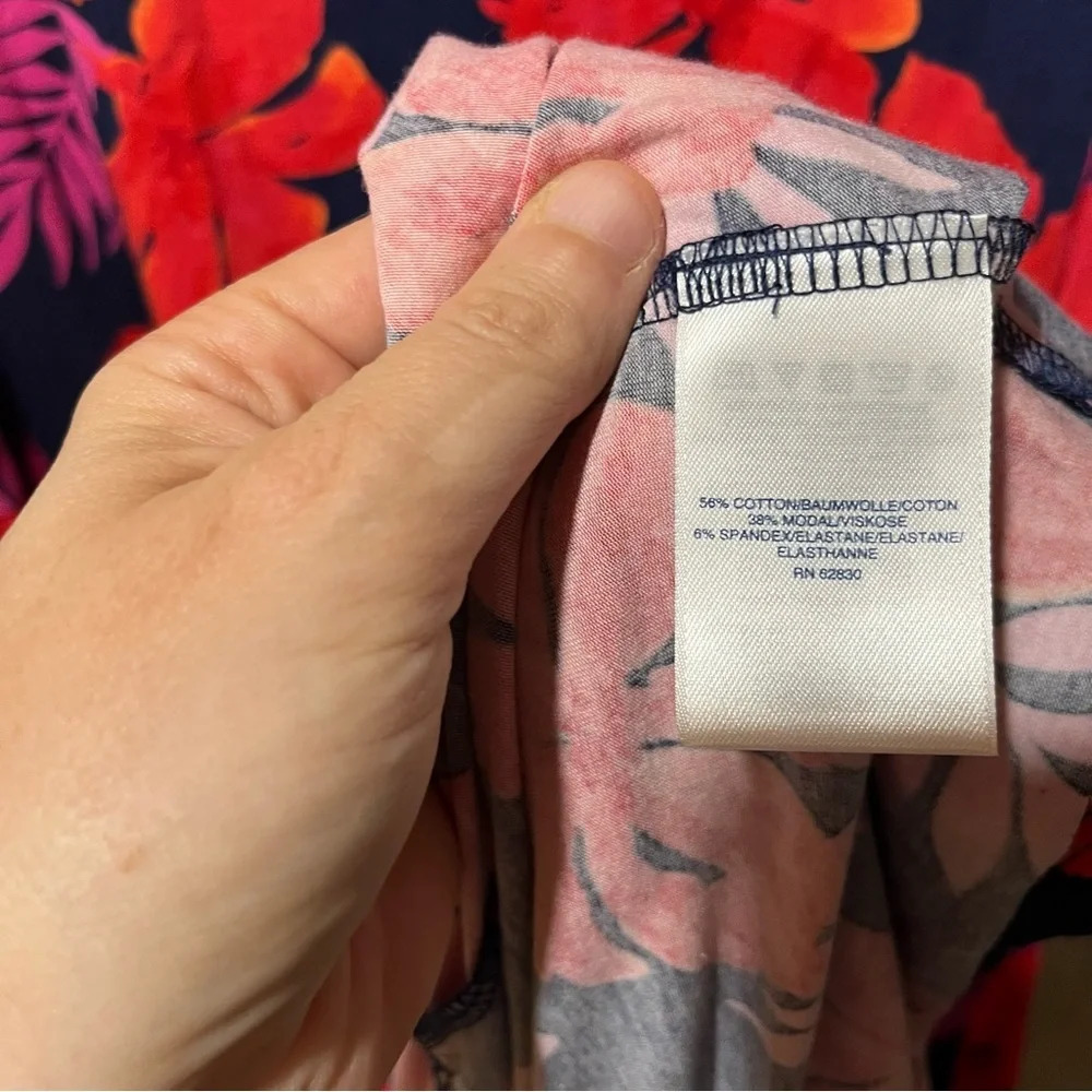 LANDS’ END ~ Hawaiian Beachy Floral Sleeveless Tiered Maxi Dress Modal - Picture 10 of 11